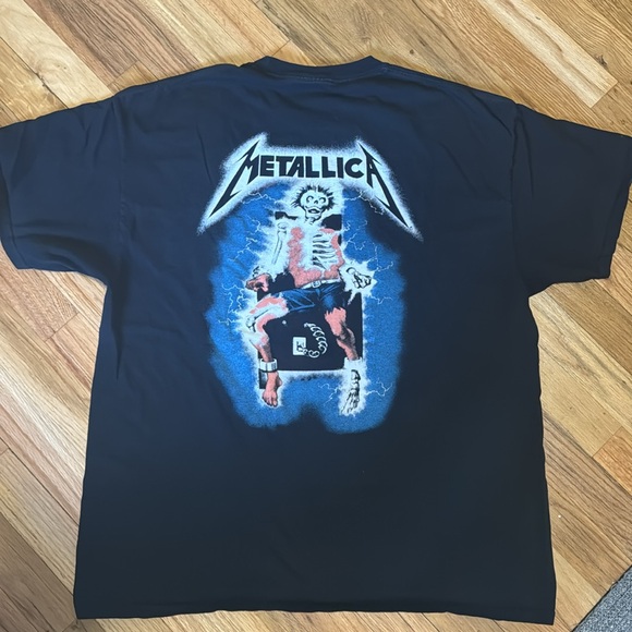 METALLICA Retro Metal Up Your A Band Shirt Reissue Tee 80s 90s GLOWS!! - Picture 6 of 8